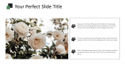 Elegant Rose Flower PPT PowerPoint Presentation Slide 